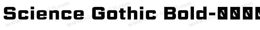 Science Gothic Bold字体转换